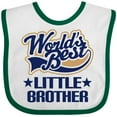 thumbnail image 3 of Inktastic Little Brother Worlds Best Boys Baby Bib, 3 of 4