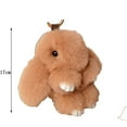 thumbnail image 3 of TopLLC Rabbit Costume Cute Rabbit Pendant Car Keychain Bag Accessories Soft Rabbit Velvet Ball Pendant Handmade Soft Rabbit Velvet Ball Pendant, 3 of 4
