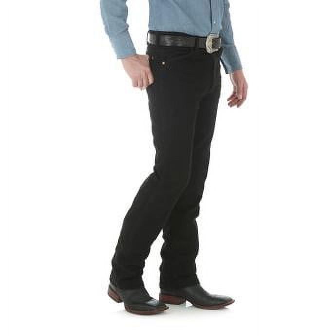 Wrangler Men's Cowboy cut Slim Fit Jean, shadow black, 28x34 - image 2 of 3