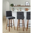 thumbnail image 5 of LumiSource Hank 30" Fixed-Height Barstool - Set of  2, 5 of 10