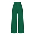 thumbnail image 6 of Baqcunre Women Solid Color Thin Belt Design Sense Workplace Suit Pants,Color Green,Size S-XL, 6 of 9