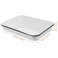 thumbnail image 3 of JUNWELL Enamel Baking Pan Food Tray Pancakes Food Baking Pan Baking Dish Bakeware Shallow Bow Food Storage Pan, 3 of 6