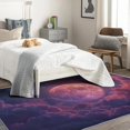 thumbnail image 4 of Moon Rugs for Bedroom - 4x6 Rug - Moon Rug - Full Moon Celestial Area Rug - Purple Planet Cloud Rugs - Kids Girls Boys Carpet, 4 of 7