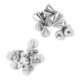 thumbnail image 5 of Tachuelas de plata con forma de bala, 50 piezas de 7 x 10 mm, remaches punk para manualidades de cuero y decoración de ropa, accesorio de bricolaje, 5 of 8