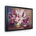 thumbnail image 3 of Designart 'Bouquet Of Still Life Lilacs ' Traditional Framed Canvas Wall Art Print, 3 of 5