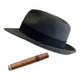 thumbnail image 2 of 2025 New Fedora and Cigar Window Decal,Driving Fake with Fedora Hat and Cigar Car Stickers,Funny Hat and Cigar Sticker for Trucks, Van, Suvs, Racing, Car Decor, 2 of 5