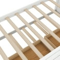thumbnail image 6 of Royard Oaktree Twin Size Daybed with Drawers and Trundle, Wood Bed Frame with Slats for Living Room, 6 of 7