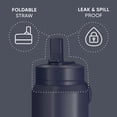thumbnail image 6 of Hydrapeak 26oz Sport Insulated Water Bottle with Straw or Chug Lid, Leak & Spill Proof, Keeps Drinks Cold for 24 Hours, Hot for 12 Hours, Premium Stainless Steel Water Bottles (26oz, Navy), 6 of 9