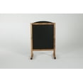 thumbnail image 3 of M&T Displays Fir Wood Maki Freestanding Wind Resistant Outdoor Pavement Sidewalk Sign with Double Sided Magnetic Chalkboard for Restaurant, Store, Wedding, Party, Event (Dark Wood, 23.5x31), 3 of 7