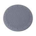 thumbnail image 2 of 2PC Rubber Car Cup Holder Mats, Waterproof & Anti-Slip, Heat Insulation, Honeycomb Design, Solid Color, Easy to Clean, Durable & Stylish, Fits Most Car Cup Holders, Black & Gray, 2 of 9