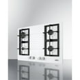 thumbnail image 2 of 30" wide 4-burner gas cooktop in white with sealed burners and cast iron grates, 2 of 5