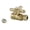 Brass, variant on Kingston Brass CC43251X 1/2" Sweat x 3/8" O.D. Comp Straight Shut Off Valve, Polished Chrome