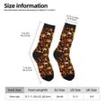 thumbnail image 2 of Fuzoiu Autumn Forest Small Animals Lazy Print Athletic Crew Socks for Men & Women,Casual Crew Socks,Above Ankle Crew Socks for Business, Casual, 2 of 6