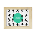 thumbnail image 1 of Football soccer Sports siluetas Escritorio de madera Arte Pintura 6x8 pulgadas marco de foto foto, 1 of 4