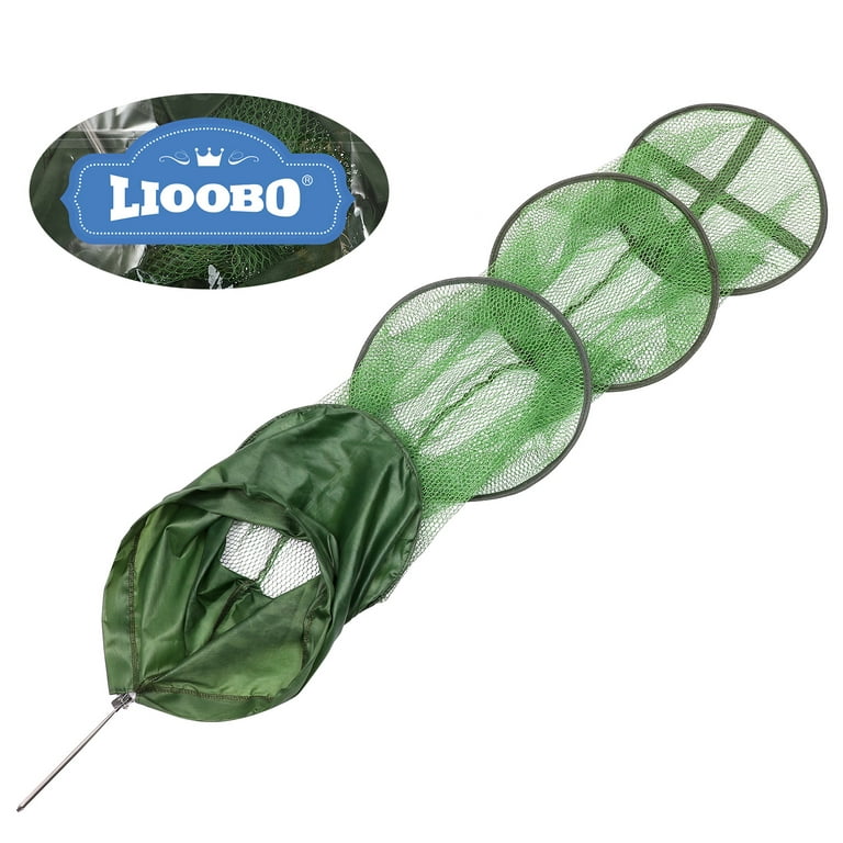 NUOLUX LIOOBO Fishing Collapsible Mesh Trap Crab Crayfish Lobster