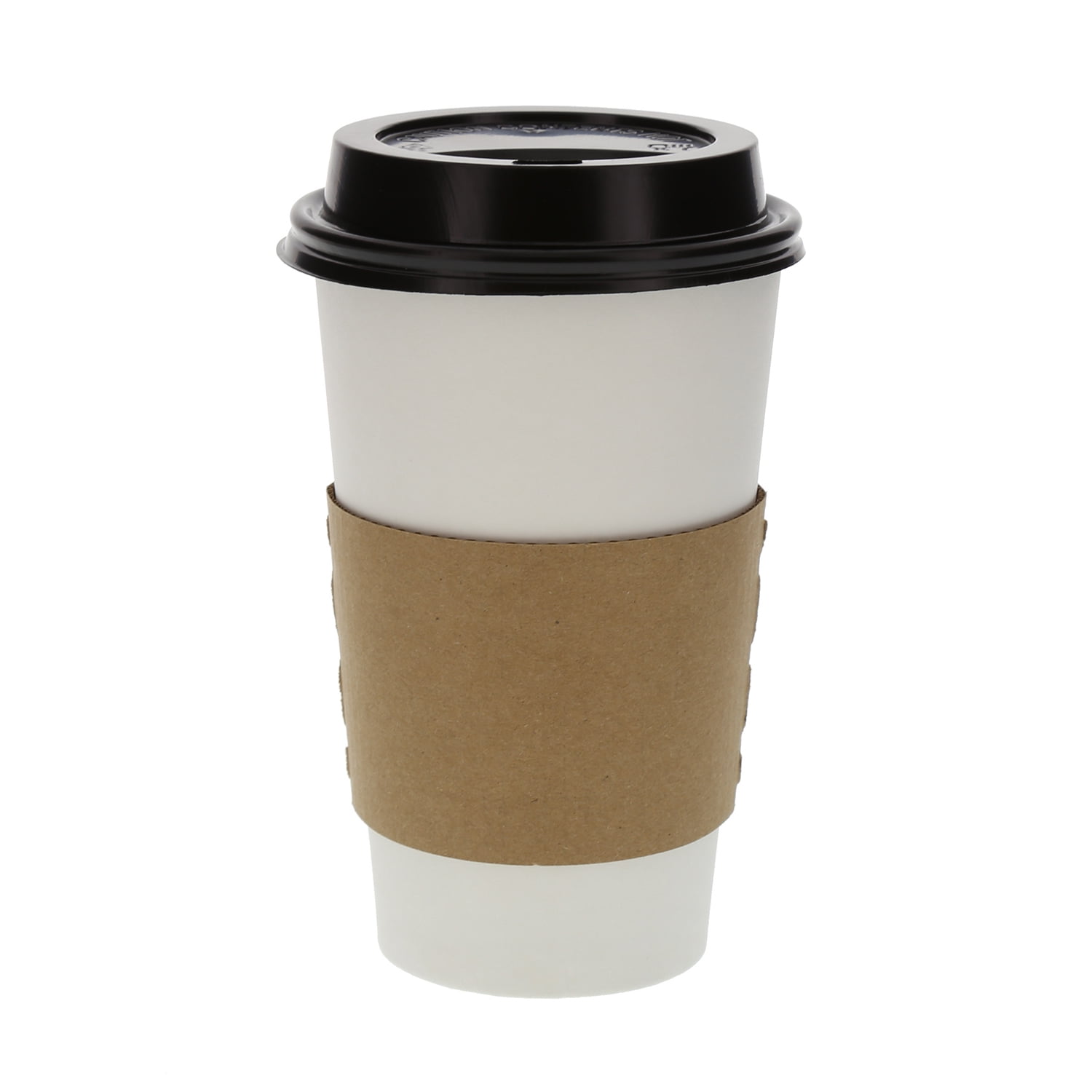 Sleeves ONLY: Restpresso Hot Coffee Sleeves with Handle, 1000 Disposable Cup Sleeves - Cups Sold Separately, Fits 12-, 16-, and 20-Ounce Cups, Nude PA