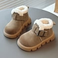thumbnail image 2 of Quealent Winter Boots Boys Girls Soft Warm Shoes Toddler Black Snow Boots (Toddler/Little Kid) Khaki for Size 11, 2 of 8