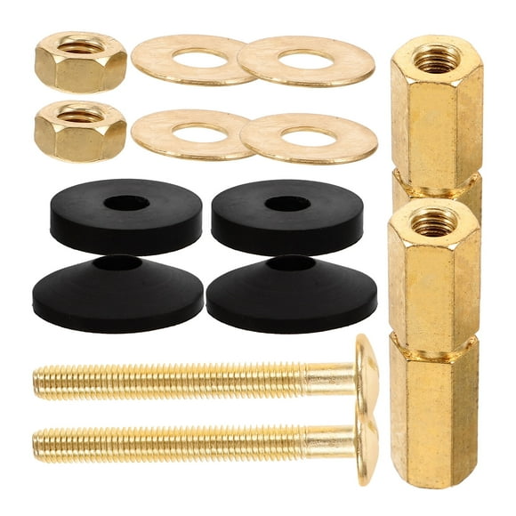 1 Set of Toilet Tank Parts Toilet Tank Screws Bolts Kit Toilet Seat Bolts Toilet Bolts Toilet Tank Gasket
