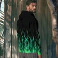 thumbnail image 6 of Hoodies for Men Y2k Tie-Dye Pullover Hoodies Drawstring Long Sleeve Casual Sweatshirt Jacket with Pockets L, 6 of 9