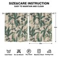 thumbnail image 2 of Nursery Curtains Boys Girls Kids Banana Leaf Print Pattern Window Drapes for Living Bedroom Playroom Room Decor Rod Pocket 52x63 Inch 2 Panels, 2 of 2