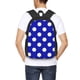 thumbnail image 4 of Fotbe Blue And White Polka Dot Mochila para Hombre y Mujer - Tela Oxford 600D Resistente - Mochila Impermeable de Gran Capacidad para Escuela, Viajes y Senderismo, 4 of 6