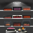 thumbnail image 6 of 51" Electric Fireplace Heater Wall Mount Heating Fireplace Insert Color Changing Flames 750W/1500W Indoor Heater Fire Place, 6 of 6