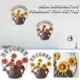 thumbnail image 1 of Ganfancp Decoración de Pared Tetera Welcome Colgante de Hierro Pintado Flor Del Sol Rebajas Flash Deals 1X Colgante, 1 of 2