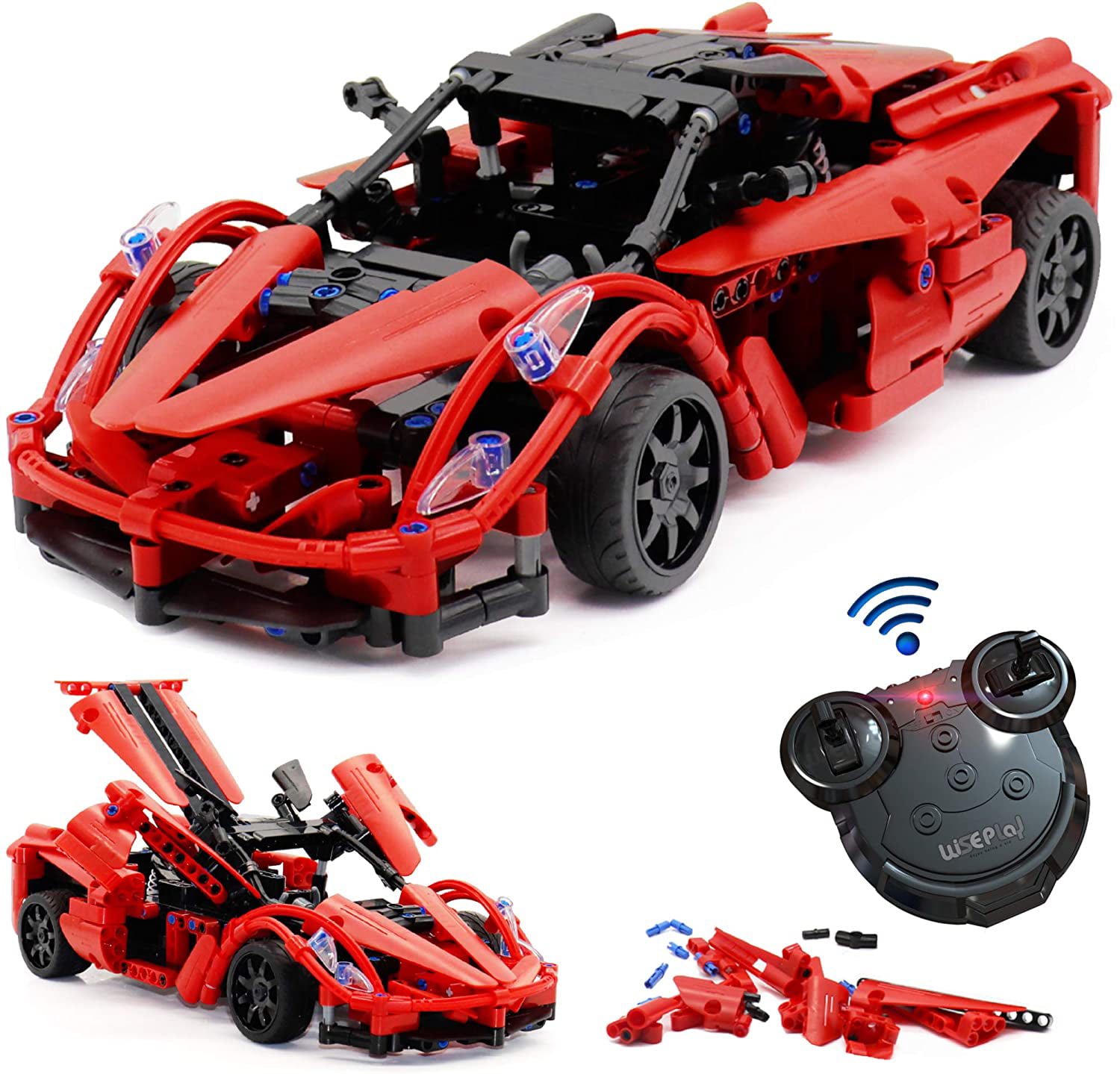 RC Remote Control Car DIY Model Building Kits Kids Children Educational Toys 