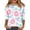Light Blue #245, variant on Easter Womens Tshirt Funny Crew Neck Eggs Tshirts Plus Size Graphic Bunny Blouses Spring Floral 3/4 Sleeve Top Light Blue M