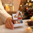 thumbnail image 6 of Christmas Decorations Indoor Outdoor, Resin Christmas House Mini Ornament, Color Light Desktop Decoration for Xmas Home, Holiday Gift, Mantel Shelf, 6 of 6
