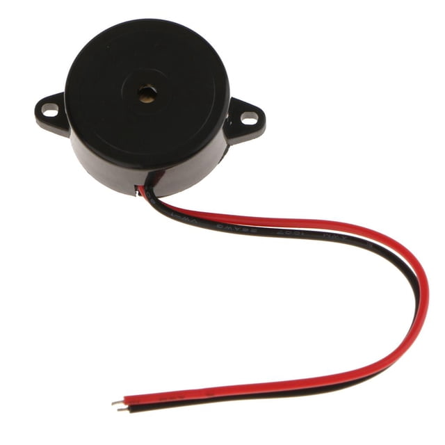 23x12mm DC 1.5-15V 85dB De Zumbador Electrónico De Sonido Piezoeléctrico Activo Negro, Paquete De 1 Soledad Zumbador electrónico