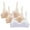 White1, variant on Lmnyox Push Up Bras for Women Seamless No Underwire Bralettes Breathable Adjustable Strap Everyday Bra 3 Pack