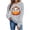 47_Gray, variant on Livrdious Spooky Season Sweatshirts Womens Ghost Pumpkin Graphic Sweatshirt Crew Oversized Pullover Sweatshirt