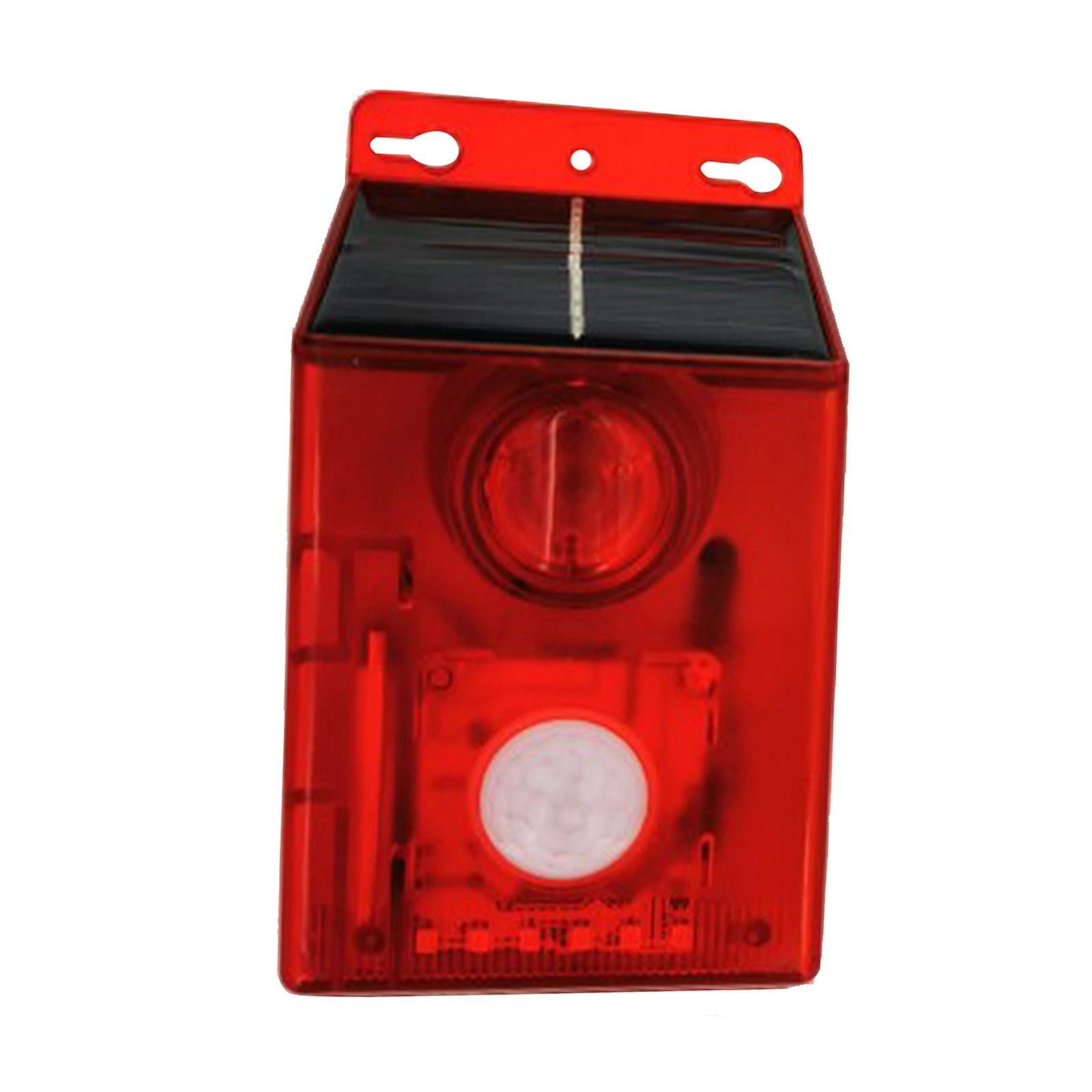 Solar Sensor Alarm Lights 6 LED Waterproof Outdoor Anti-theft Warning Sound Lamp 