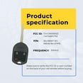 thumbnail image 5 of Replacement Keyless Remote Head Key Fob for Ford Fiesta 2015 FCC OUCD6000022 CWTWB1U793 Part Number 164-R8007 164-R8046 164-R7976, 5 of 8
