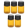 thumbnail image 2 of 5Pcs Dark Brown Glass Perfume Separately Mini Bottles, Portable Sample Flask Sub-bottle Pack 2ml, 2 of 8