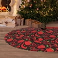 thumbnail image 6 of Lsque Tomatoes And Chili Print Christmas Tree Skirt, Tree Skirt with Ties or Velcro, Perfect for Holiday Decorations, Halloween, and New Year-36", 6 of 7