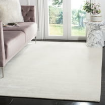 SAFAVIEH Mirage Peregrine Solid Area Rug, White, 6' x 9'