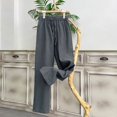 thumbnail image 3 of Stamzod Baggy Mens Sweatpants with Pocket Solid Color Straight Jogging Pants Men Plus Size Workout Casual Pants for Men Dark Gray XL, 3 of 3