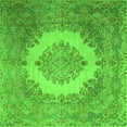 thumbnail image 1 of Ahgly Company Indoor Square Medallion Green Traditional Area Rugs, 5' Square, 1 of 1
