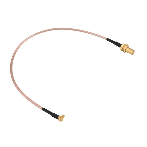 Cable coaxial de mamparo RG316 de 25 cm SMA hembra a MMCX macho cable coaxial pigtail para transmisión de señales digitales comunicación por radio fija o móvil