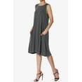 thumbnail image 3 of TheMoogan Women's PLUS Basic Sleeveless Crew Neck Knee Length A-Line Jersey Pocket Swing Dress, 3 of 6