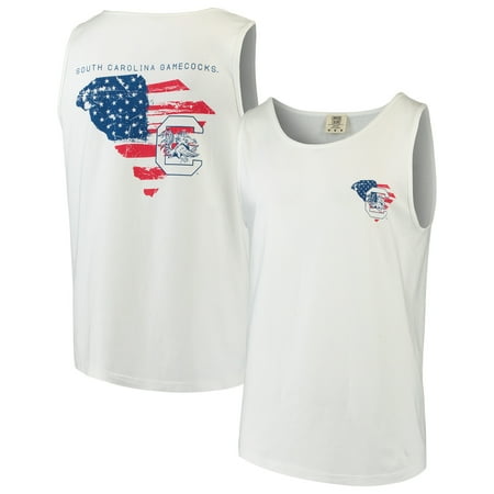 Carolina Tank - South Carolina Gamecocks Americana Comfort Colors Tank Top - White