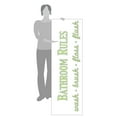 thumbnail image 3 of Bathroom Rules Wash Brush Floss Flush Quote Saying Wall Decal Sticker, 3 of 4
