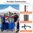 thumbnail image 4 of WinSpin 36" 3in1 Prize Wheel with Mobile Base Spinning Raffle Trade Show Market, 4 of 9