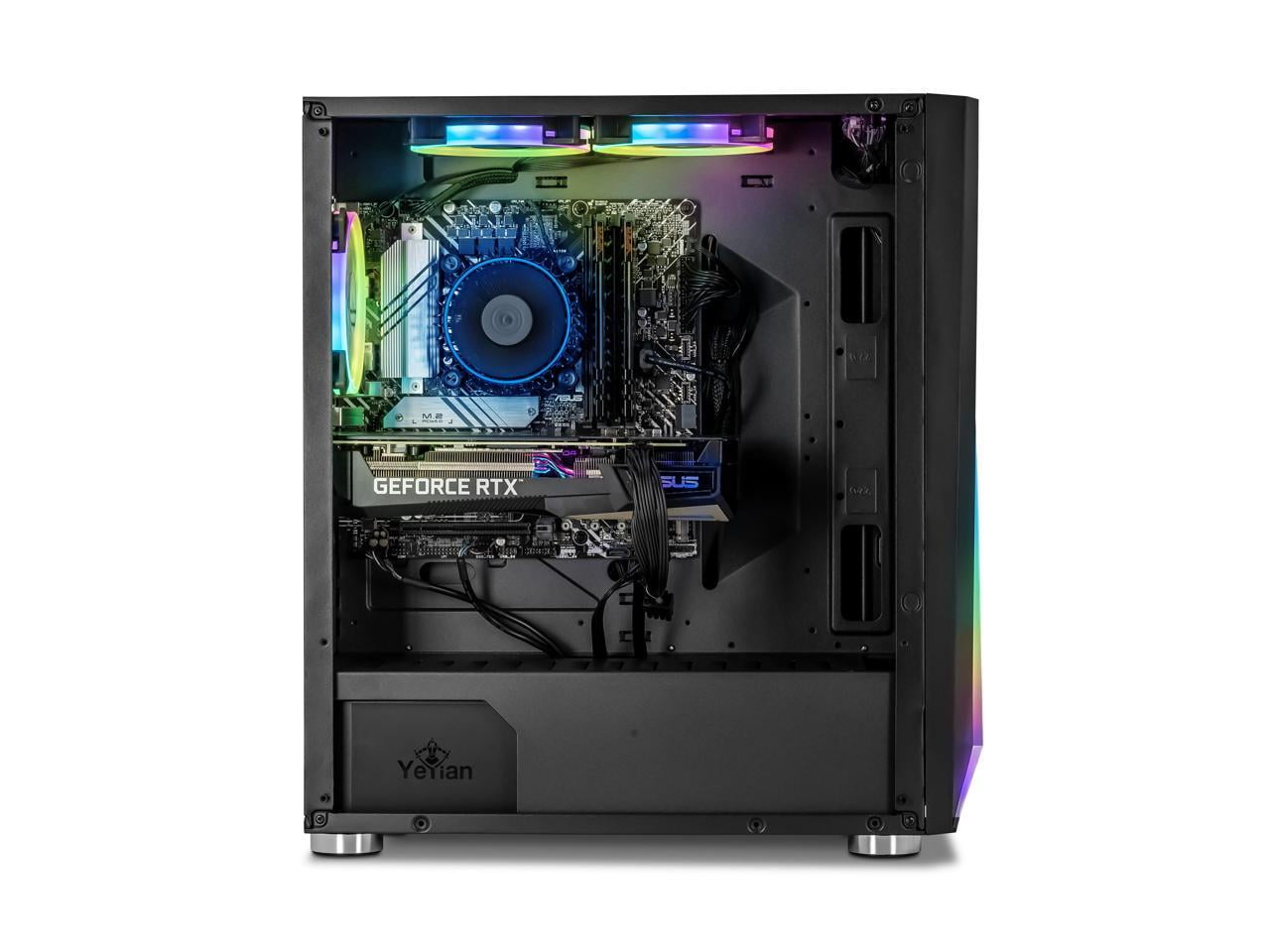 YEYIAN KUNAI KU24F0B-36T1U Gaming PC Desktop INTEL Core i5 12400F, RTX 3060 Ti, 1TB NVMe SSD, 16GB DDR4 3200, 650W Gold PSU, AC Wi-Fi, Window 11 Home