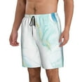 thumbnail image 2 of Pofeuu Gold Lines Marble Watercolor Prin Men's Swim Trunks Quick Dry Bathing Suit Swimming Board Shorts Mesh Lining Beach Swimwear-Small, 2 of 6