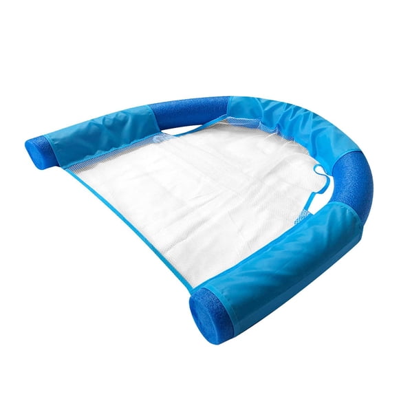 HILABEE Floating Noodle Mesh Seat Water Bed Fun Toy for Lakes, Rivers, Swimming Pools, Blue 6.5x150CM