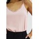 thumbnail image 4 of Top escote en V con encaje Roman Fashion /Juvenil, 632 (Rosa) rosa G, 4 of 5