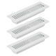 thumbnail image 1 of Uxcell Registro de Piso de 10 x 2 Pulgadas, 3pcs Cubierta de Ventilación de Aire de Alta Resistencia, Rejillas de Piso Ajustables, Blanca, 1 of 5